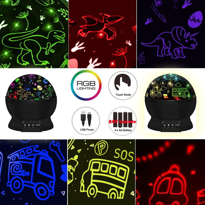 Juguetes de dinosaurio para niños de 3 a 5 años proyección