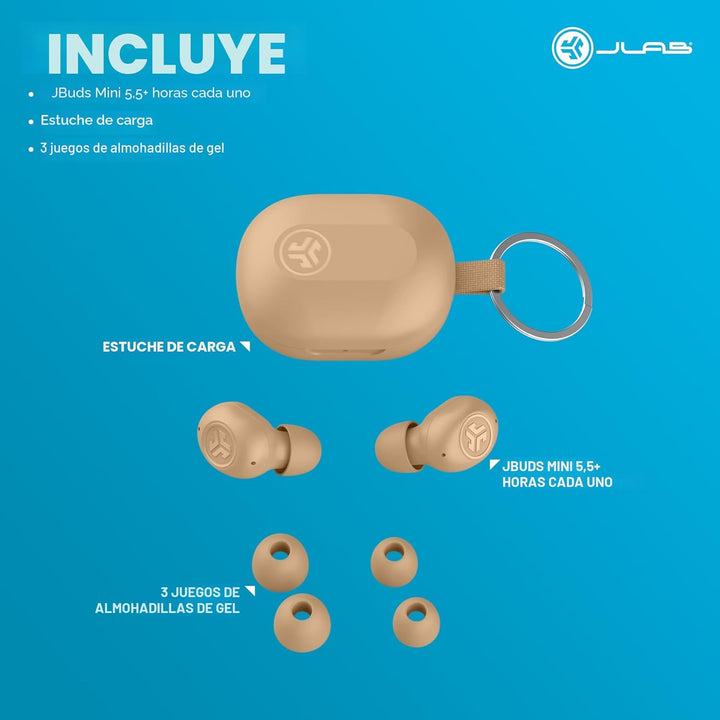 JLab JBuds Mini Tones Auriculares Bluetooth verdaderamente inalámbr...
