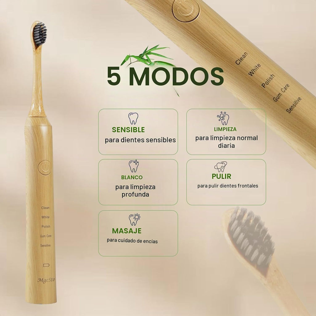 Cepillo de dientes eléctrico Sonic Bamboo para adultos