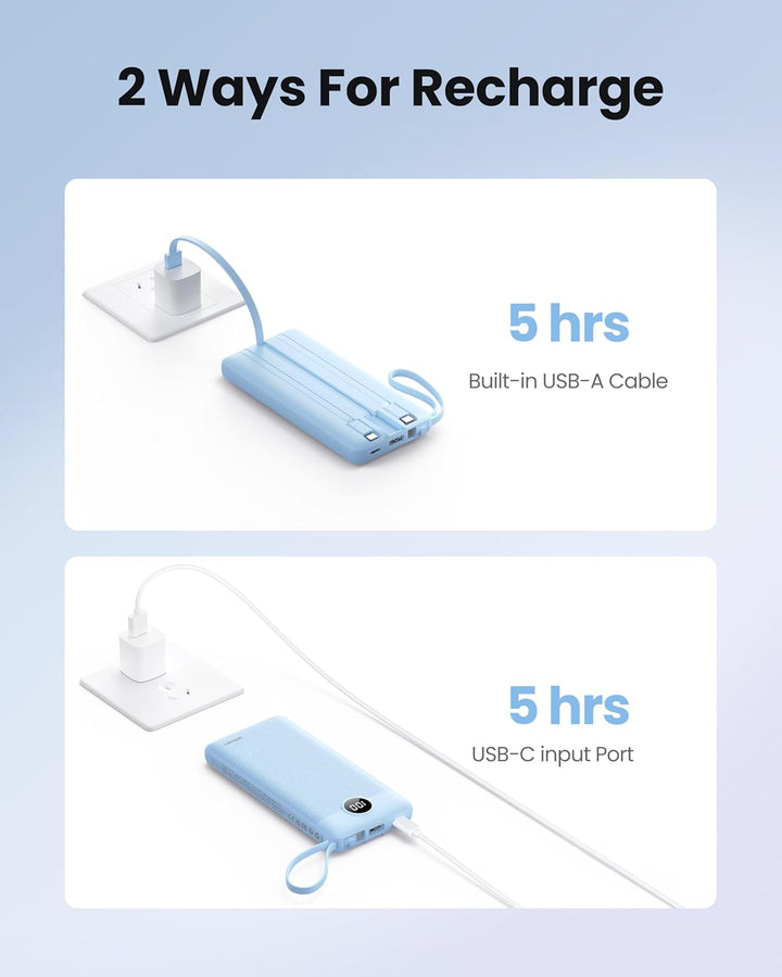 Coowisty - Cargador portátil de 10000 mAh, banco de energía delgado...