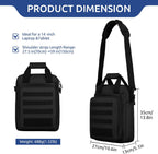 Bolsa de Mensajero Táctica ZHIERNA, Maletín Táctico para Laptop de Alta Resistencia con MOLLE, Bolso de Hombro para Hombre (Incluye Parche)