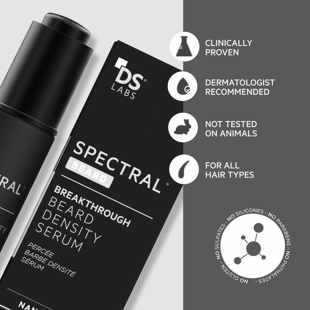 DS Labs Spectral.BRD - Suero acondicionador para barba, 30 mL, sopo...