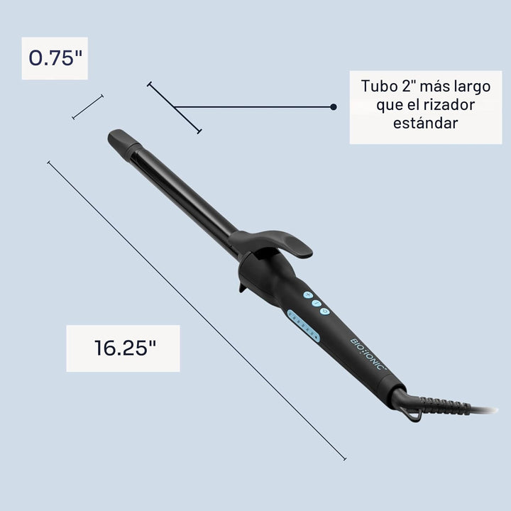 Bio Ionic Rizador de Cilindro Largo, Rizador de Pelo con Tecnología...