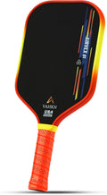 Paletas de pickleball | Pala de pickleball de fibra de carbono de 0.63 pulgadas | Superficie texturizada de alto giro y borde degradado vibrante | Raqueta aprobada por USAPA para máxima potencia