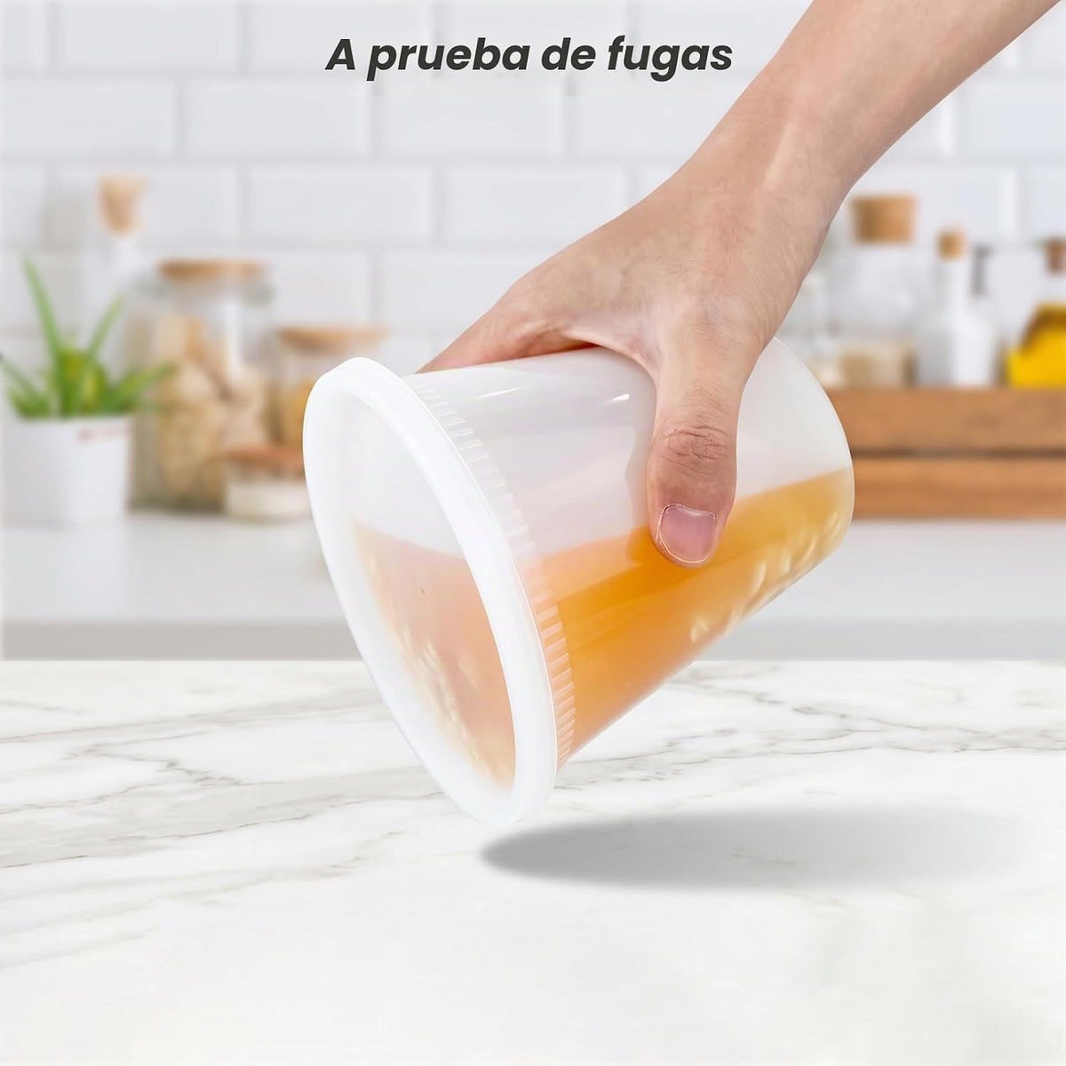 Dealusy Juego de 60 recipientes de delicatessen con tapas, 32/16/8 onzas x