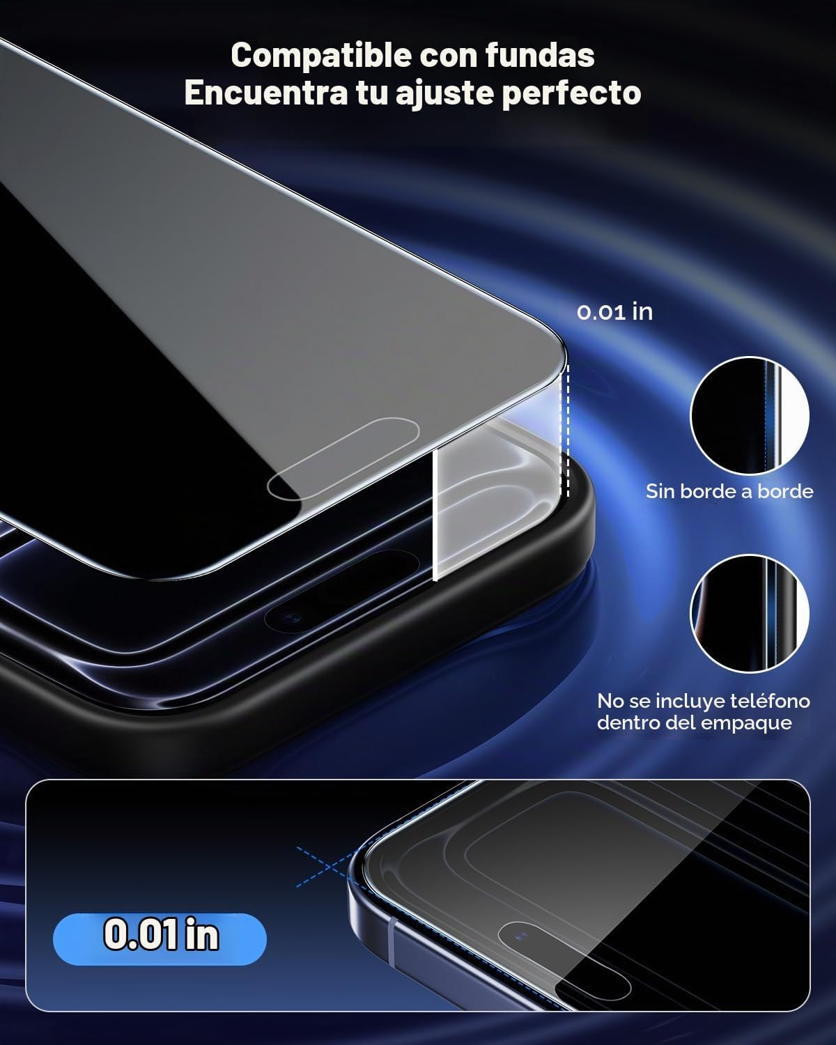 UNBREAKcable Protector de pantalla de privacidad para iPhone 17 Pro, caja