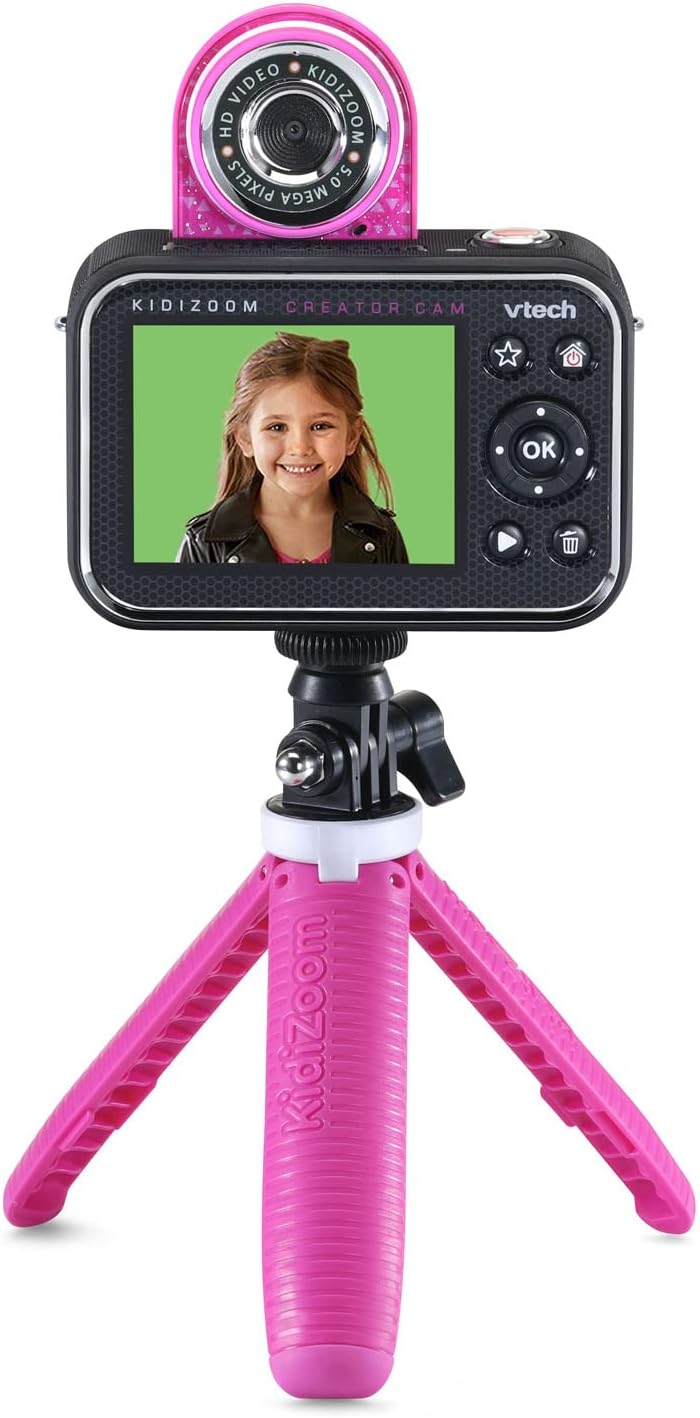 VTech KidiZoom Creator Cam, Rosa con Brillantina
