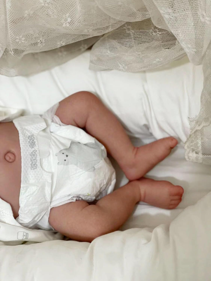 Zero Pam Muñecas Reborn de 45 cm de la vida real, bebé niño con ojo...