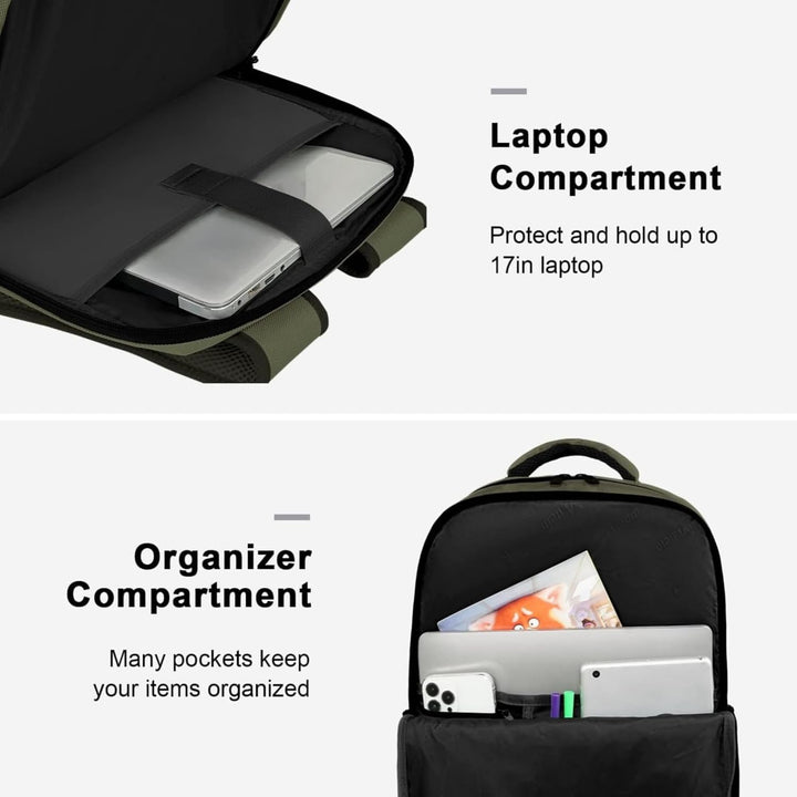 MATEIN - Mochila de viaje para llevar a bordo con laptop, mochila g...