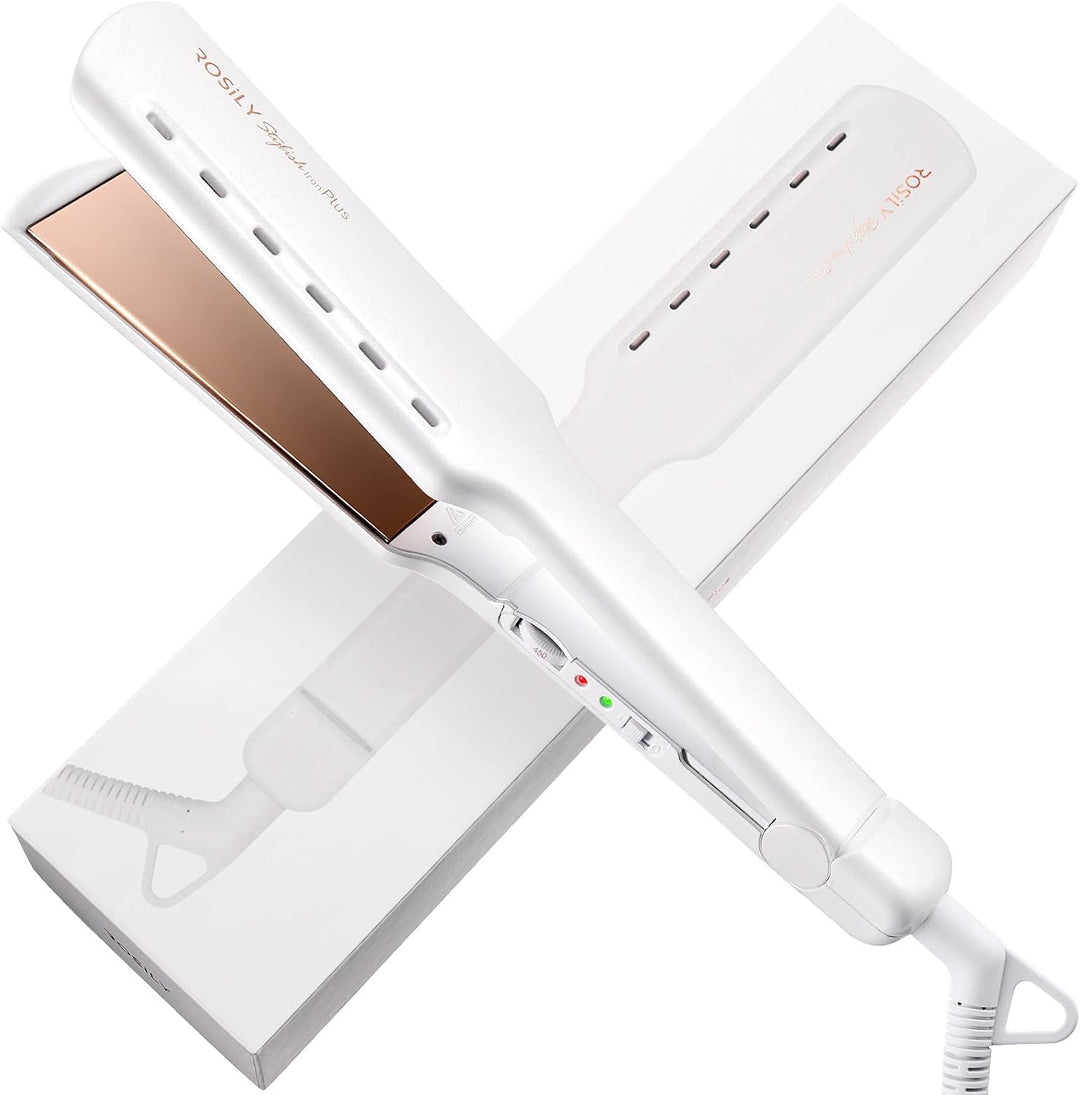ROSILY Plancha de pelo de 1.75 pulgadas, doble voltaje 100-240V par...