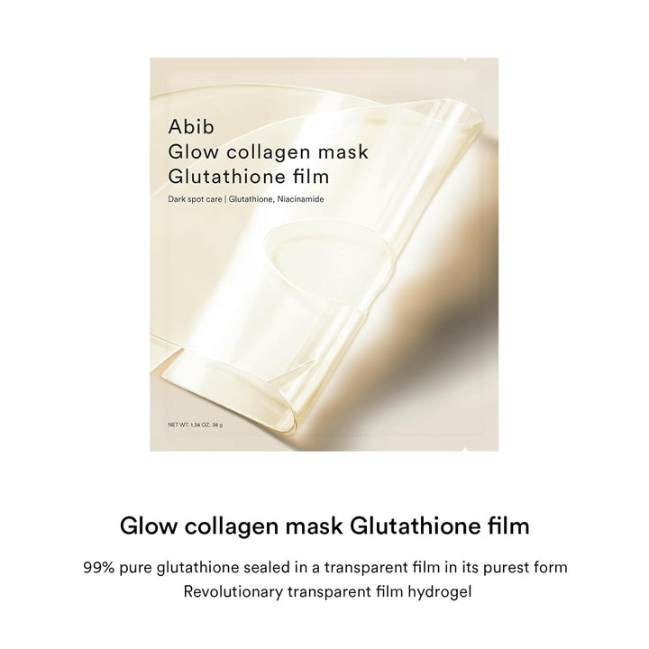 Abib Máscara de colágeno Glow Película de glutatión 4 hojas