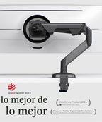 Brazo de monitor de alta resistencia para pantallas ultrapanorámicas curvas de 34-49 pulgadas