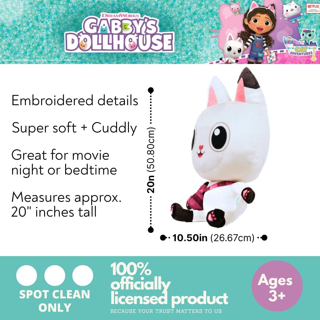 DreamWorks Gabby's Dollhouse Pandy Paws Ropa de Cama Almohada de Pe...
