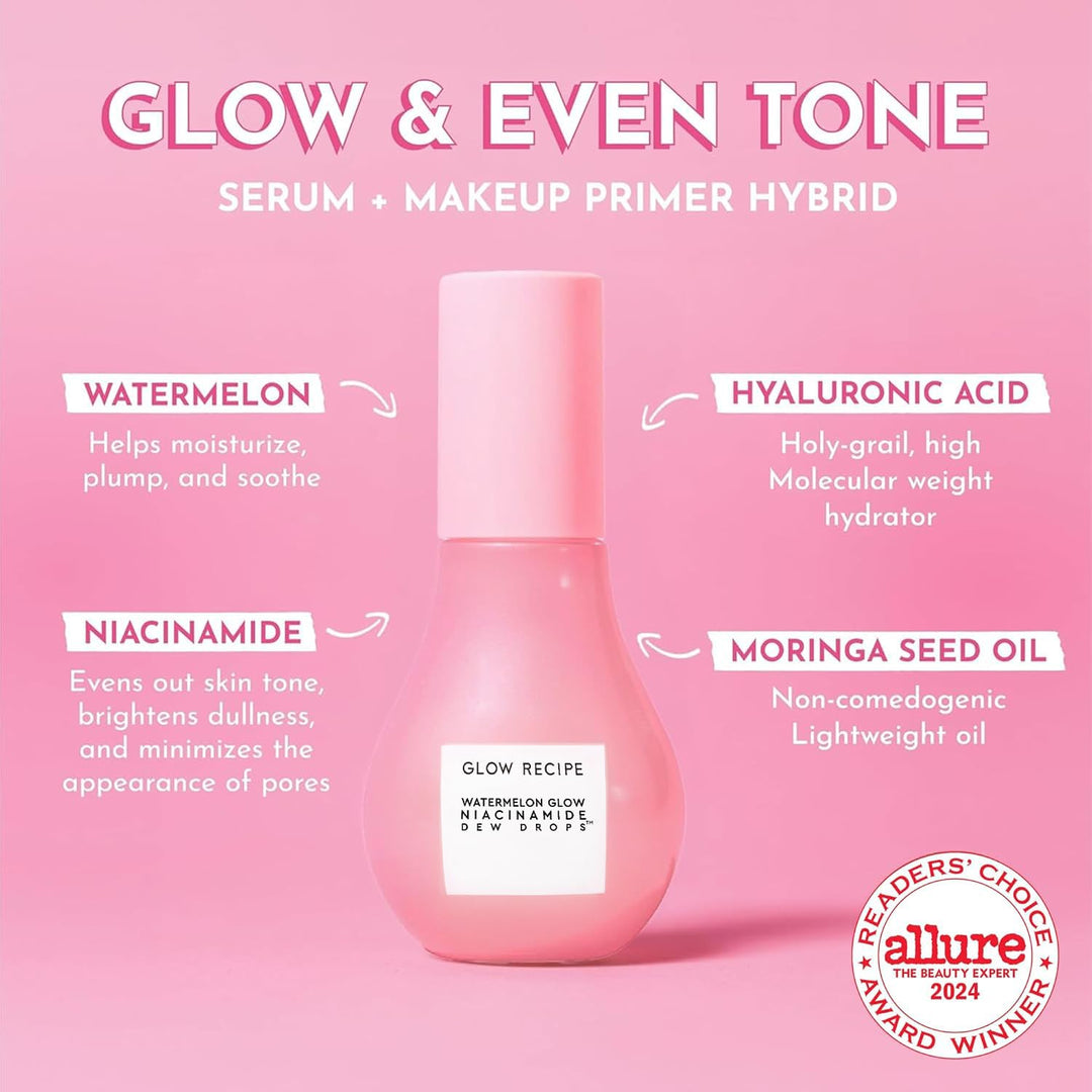 Glow Recipe Gotas de Rocío de Niacinamida de Sandía - Suero Facial...
