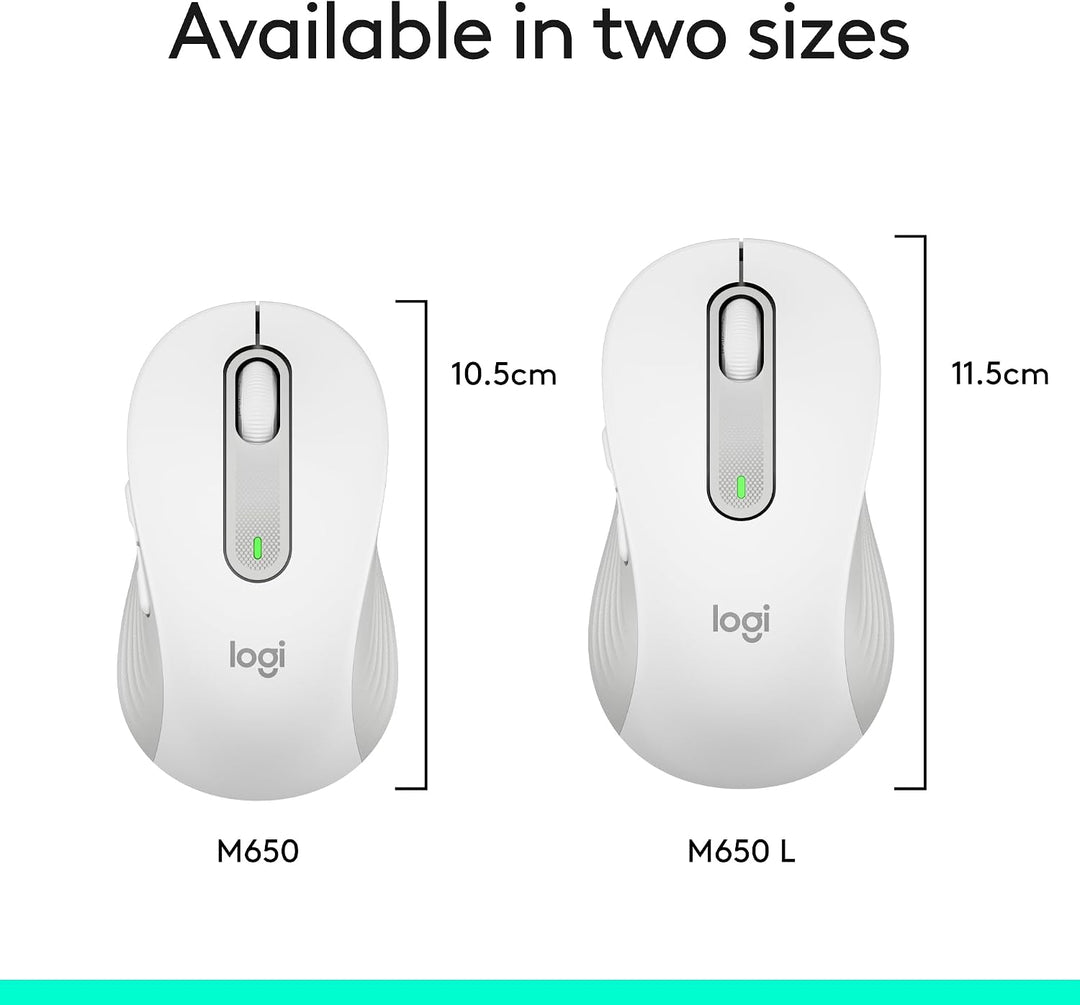 Ratón inalámbrico Logitech Signature M650 - Para manos pequeñas a m...