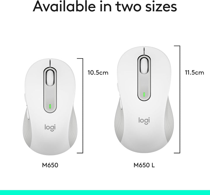 Ratón inalámbrico Logitech Signature M650 - Para manos pequeñas a m...
