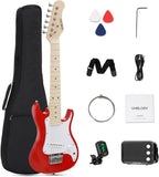 UST-70 - Kit de guitarra eléctrica para niños con amplificador, primera guitarra ideal para principiantes, guitarra ligera de 30 pulgadas para niños y niñas, divertido regalo de música para
