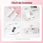 JODSONE Reposabrazos de manicura en forma de U rosa para uñas, Medium, Rosa-sin alfombrilla
