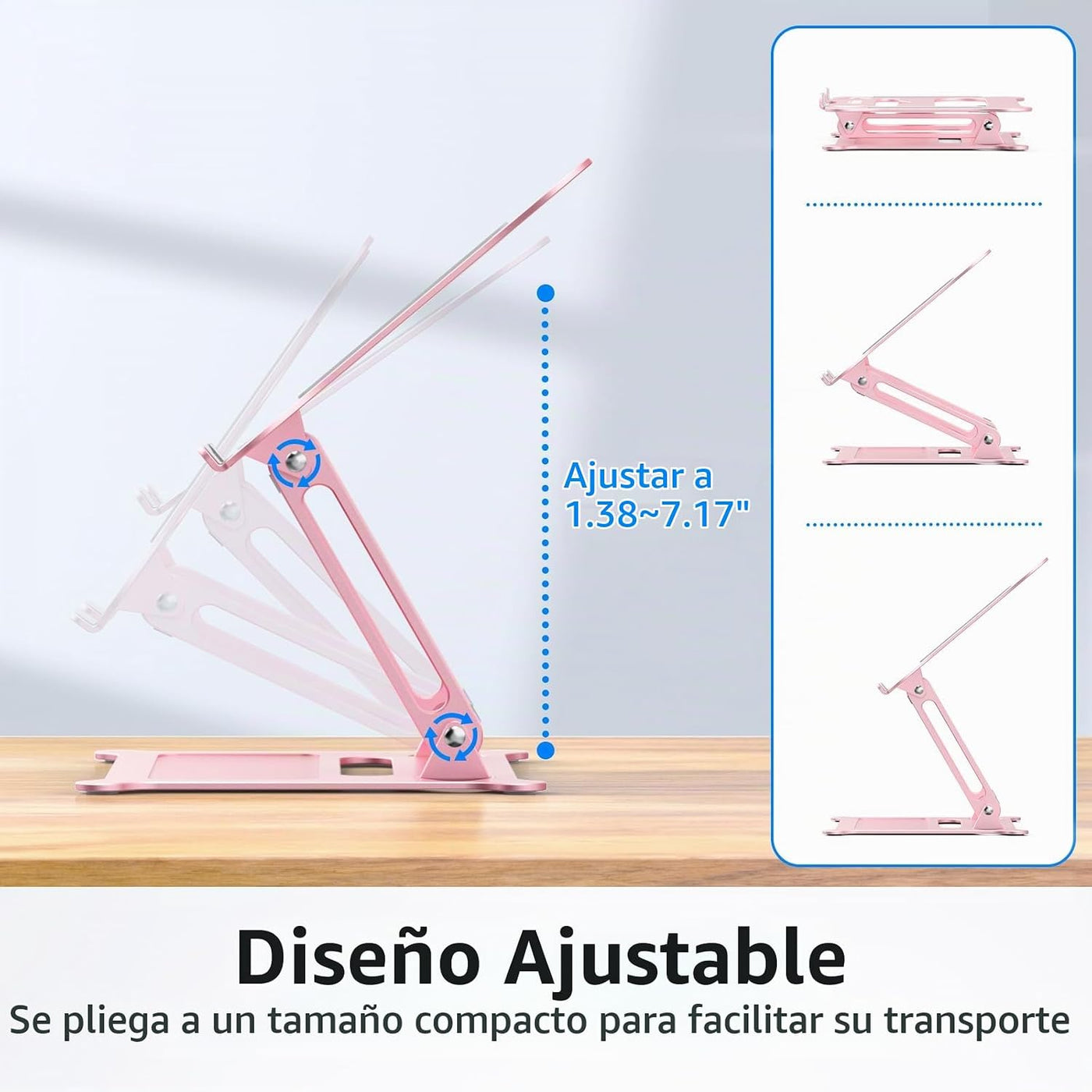 Urmust - Soporte de aluminio ligero para laptop y notebook de hasta...