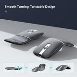 Ratón de viaje inalámbrico Bluetooth Arc, Bluetooth 5.0\/4.0 y 2.4G...