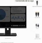 ViewSonic VG2748A Monitor ergonómico IPS 1080p de 27 pulgadas con b...