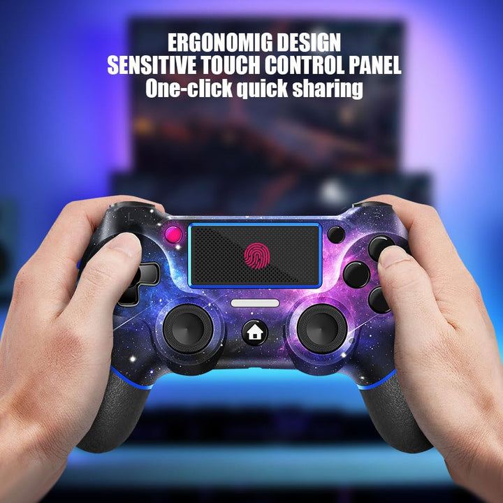 AceGamer Wireless Controller for PS4, Custom Design V2 Gamepad Joys...
