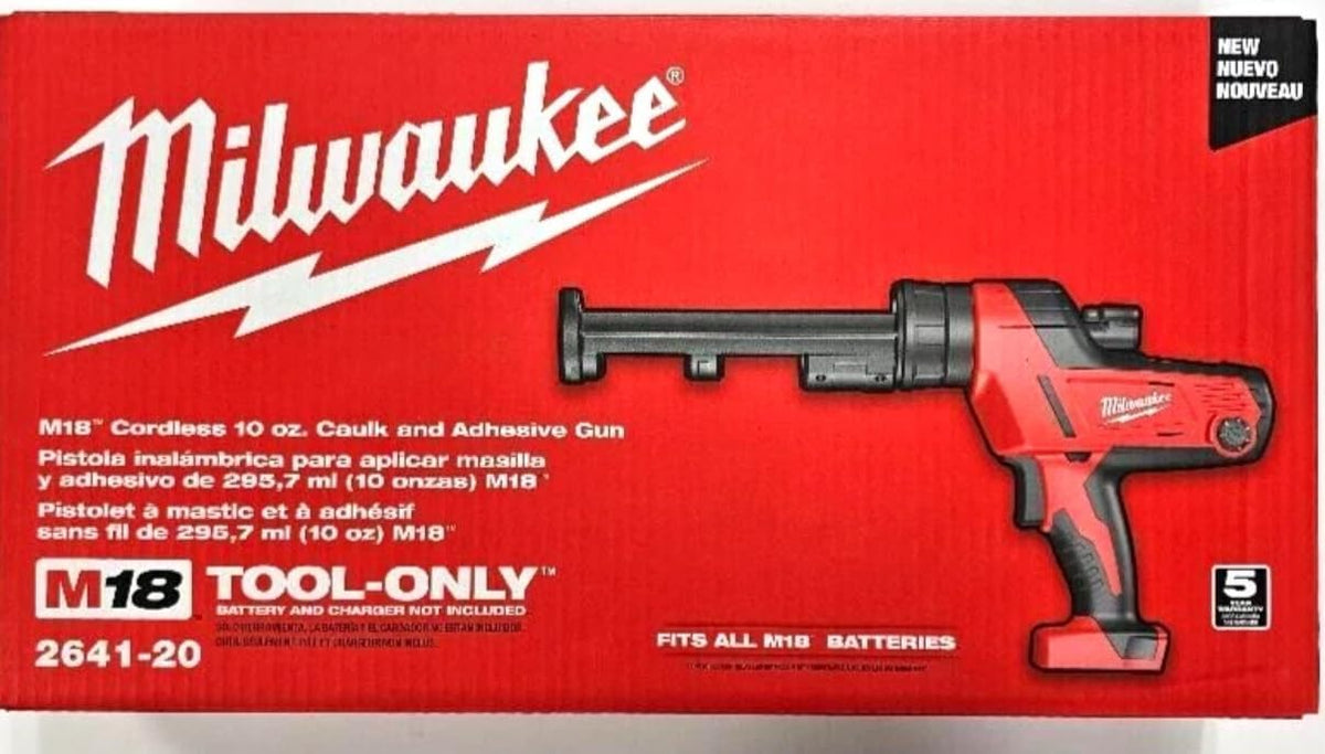 Milwaukee 2641-20 M18 Pistola de Calafateo de 10 oz Solo Herramienta
