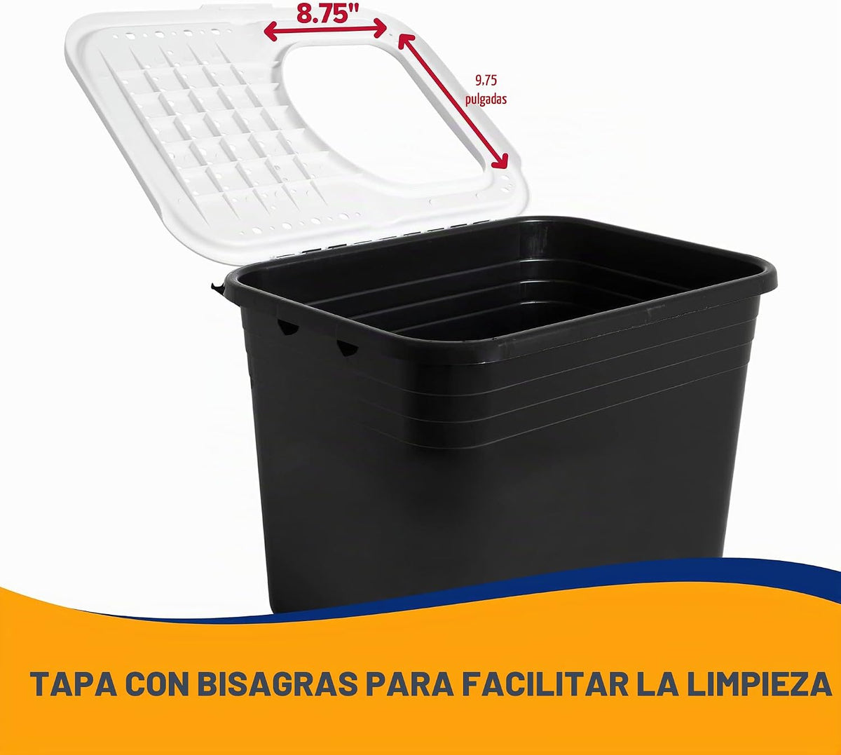 Arm & Hammer Caja de arena prémium con filtro para limpiar patas y microbios, fabricada en Estados Unidos
