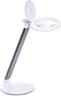 Lámpara Halo Go 2 Lámpara de aumento recargable portátil – Aumento de 5 dioptrías (2.25X), 6,000K daylight LED, 4,200 Lux brillo, diseño plegable compacto con carga USB y estuche de transporte de terciopelo