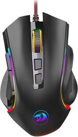 Redragon M602 Mouse para juegos, mouse ergonómico RGB para juegos c...