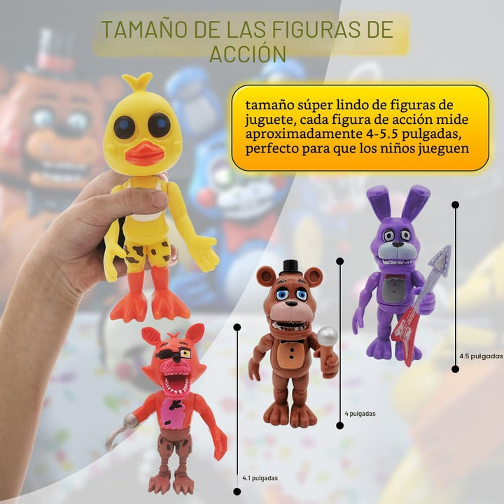 Figura de acción, 18 piezas de figuras de juego, muñecas con articu...
