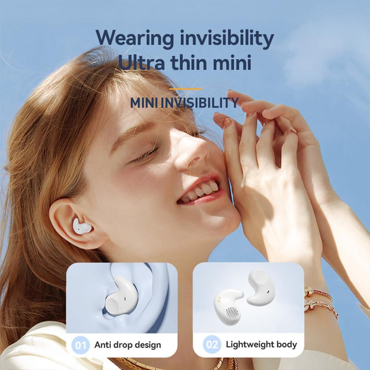 Piluyaa Auriculares para dormir con Bluetooth en el oído, auricular...