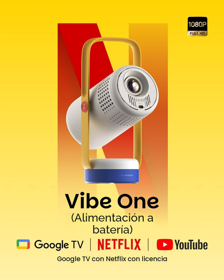 XGIMI Vibe One - Proyector portátil inteligente de 1080P alimentado...