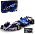 CaDA C64012W BWT Alpine F1 Team A525 2025 Kit de construcción de autos de carreras de Fórmula 1, 2173 piezas, modelo coleccionable grande a escala 1:8, funciones mecánicas detalladas completas, juego