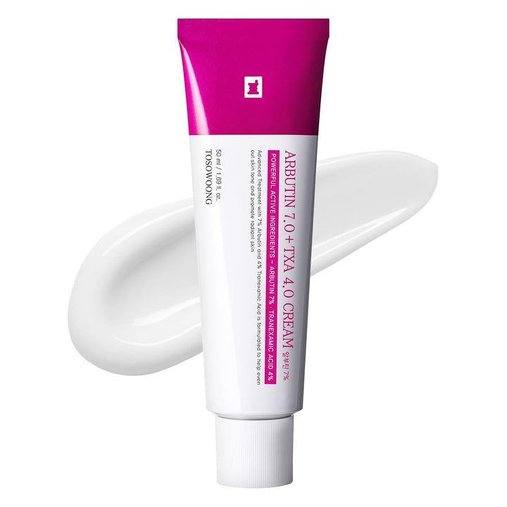 TOSOWOONG Arbutin 7% + Ácido Tranexámico 4% Crema, 70,000ppm Arbuti...