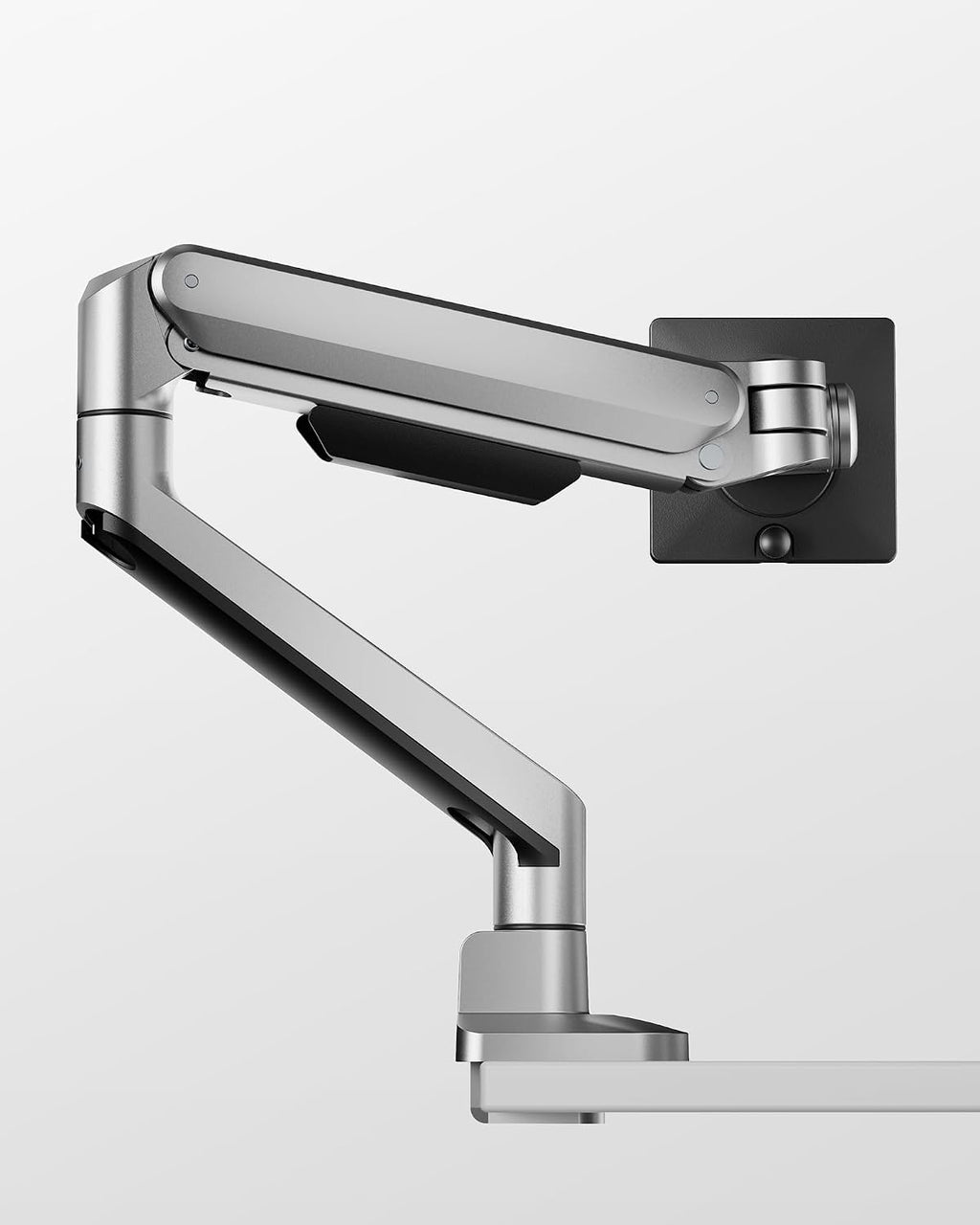MonTEK - Brazo de monitor de aluminio de lujo para pantallas curvadas de 17 a 40 pulgadas