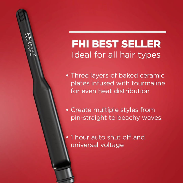 FHI HEAT Plancha de pelo de turmalina Platform Pro Styling para tod...