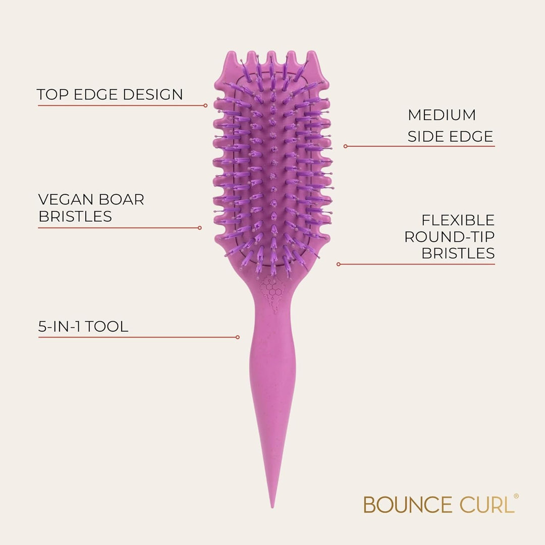 Bounce Curl Define EdgeLift Brush, herramienta 5 en 1 para rizos, o...