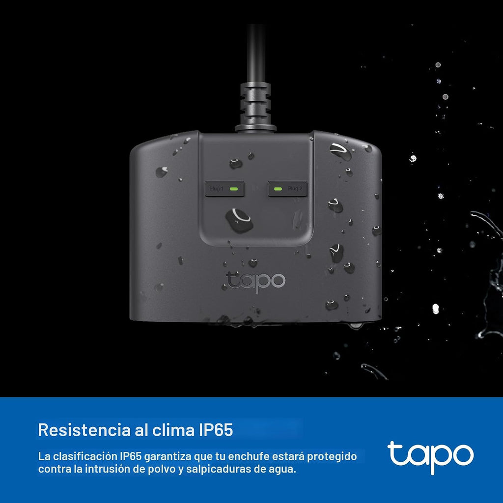 Tapo Matter Outdoor Smart Plug, 2 Individual Outlets, P400M