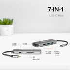Plugable, USBC-7IN1, hub USB 3.0