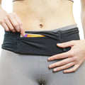 Riñonera ajustable de 3 bolsillos para correr, riñonera para entrenar con respaldo resistente al sudor, soporta todos los modelos de iPhone (negro/negro, XS)