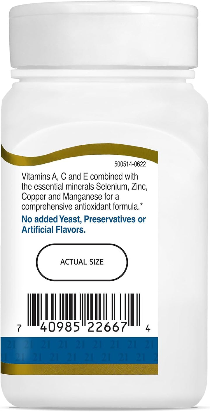 21st Century Pastillas antioxidantes Ace, 75 unidades