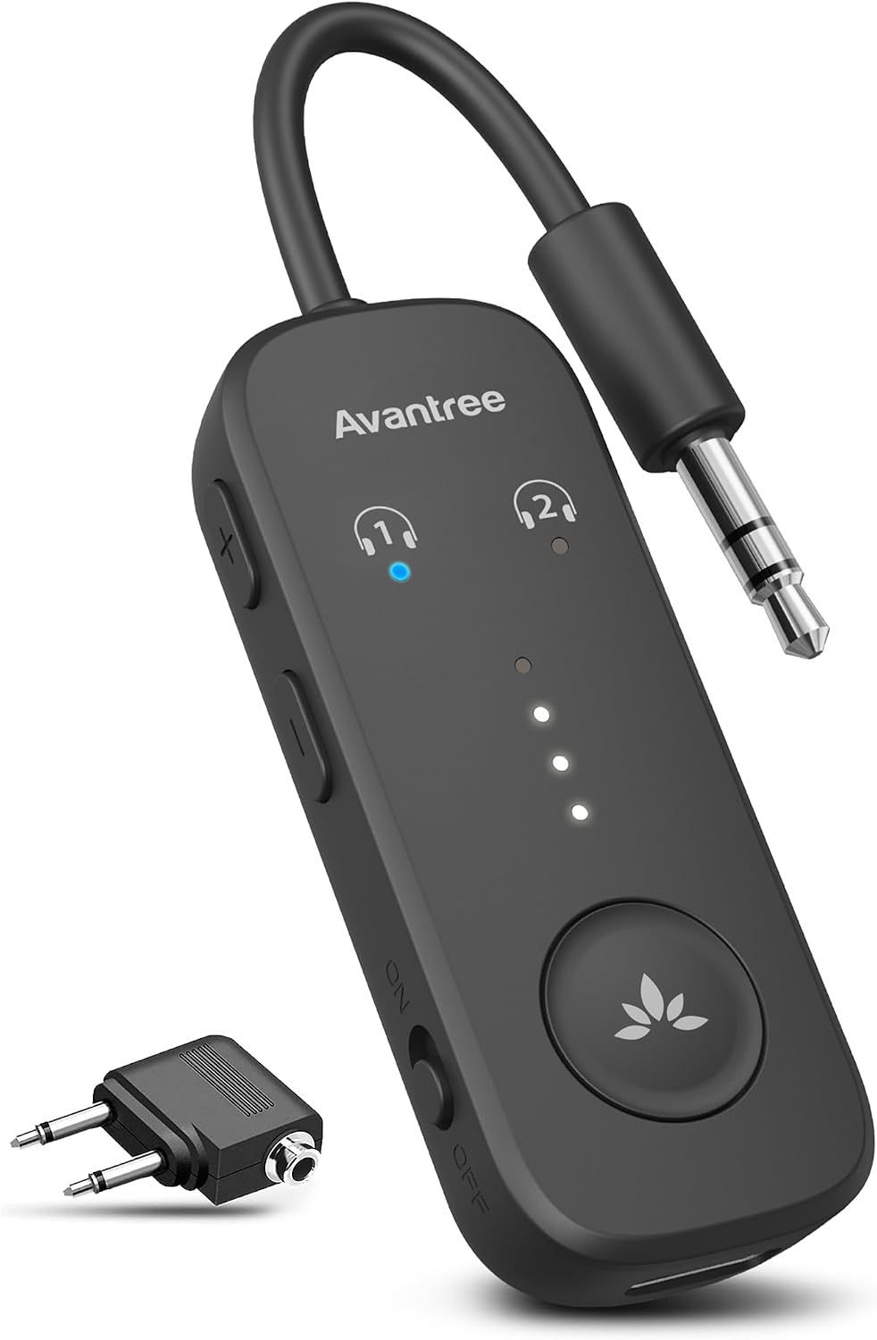 Avantree Relé - Adaptador Bluetooth de avión para 2 AirPods o auriculares