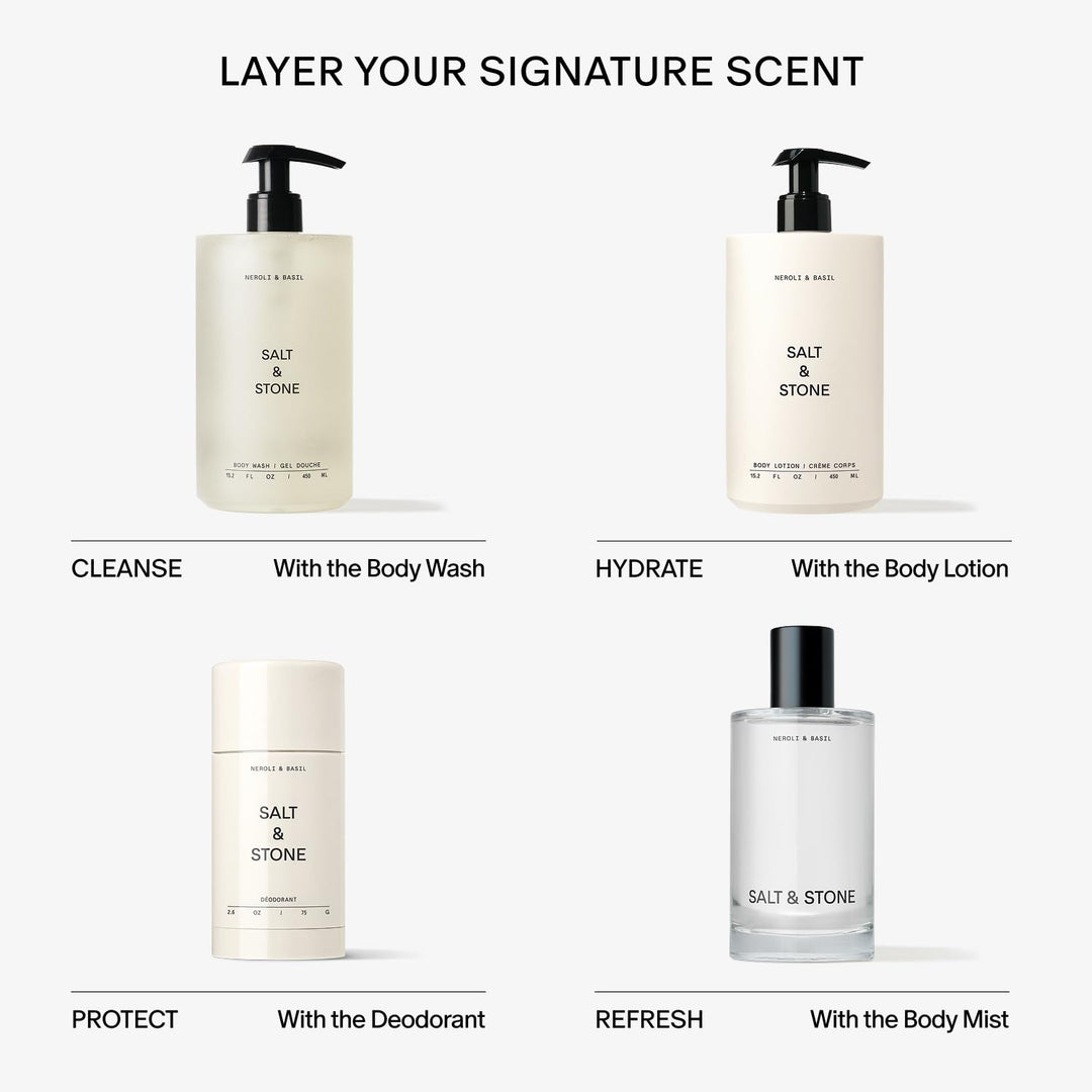 Salt &amp; Stone - Gel de ducha corporal con antioxidantes para una...