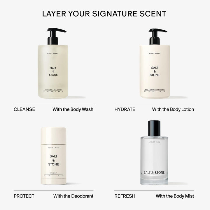Salt &amp; Stone - Gel de ducha corporal con antioxidantes para una...