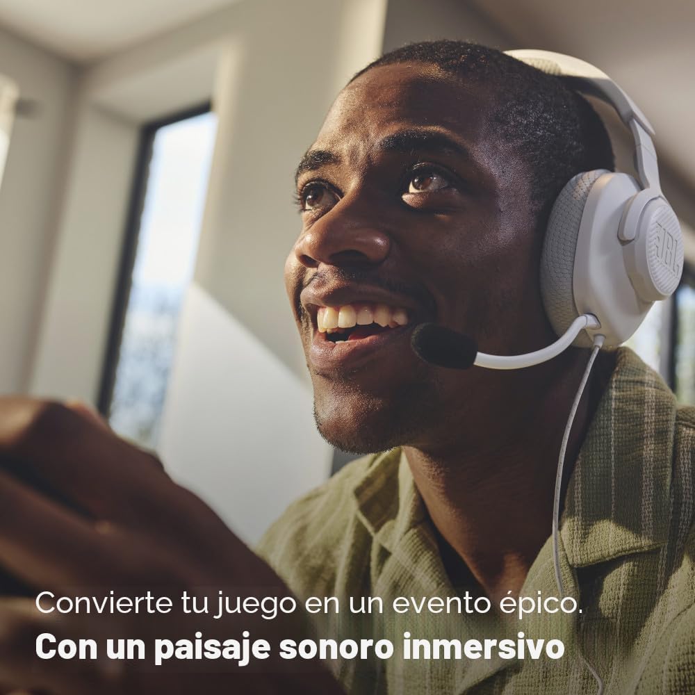 JBL Quantum 100M2 - Auriculares con cable para juegos con micrófono...