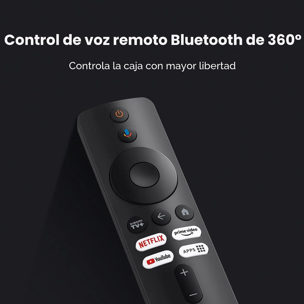 Xiaomi Android Google TV Box S 3ª generación, 4K UHD TV Box Dolby Vision Atmos y DTS:X, 2 GB + 32 GB de almacenamiento WiFi 6 HDMI 2.1 360° Bluetooth Control remoto de voz para televisión, Internet Smartphones Streaming