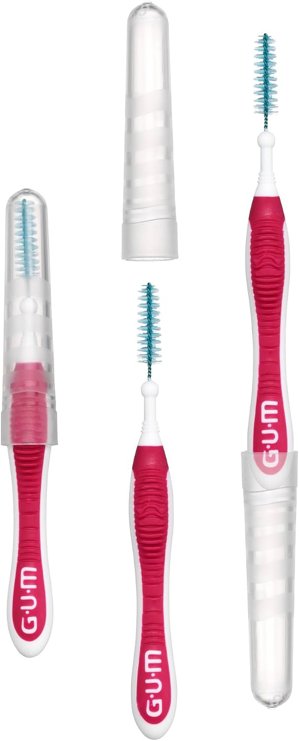 GUM Proxabrush Go-Betweens - Cepillos interdentales moderados, 15 u...