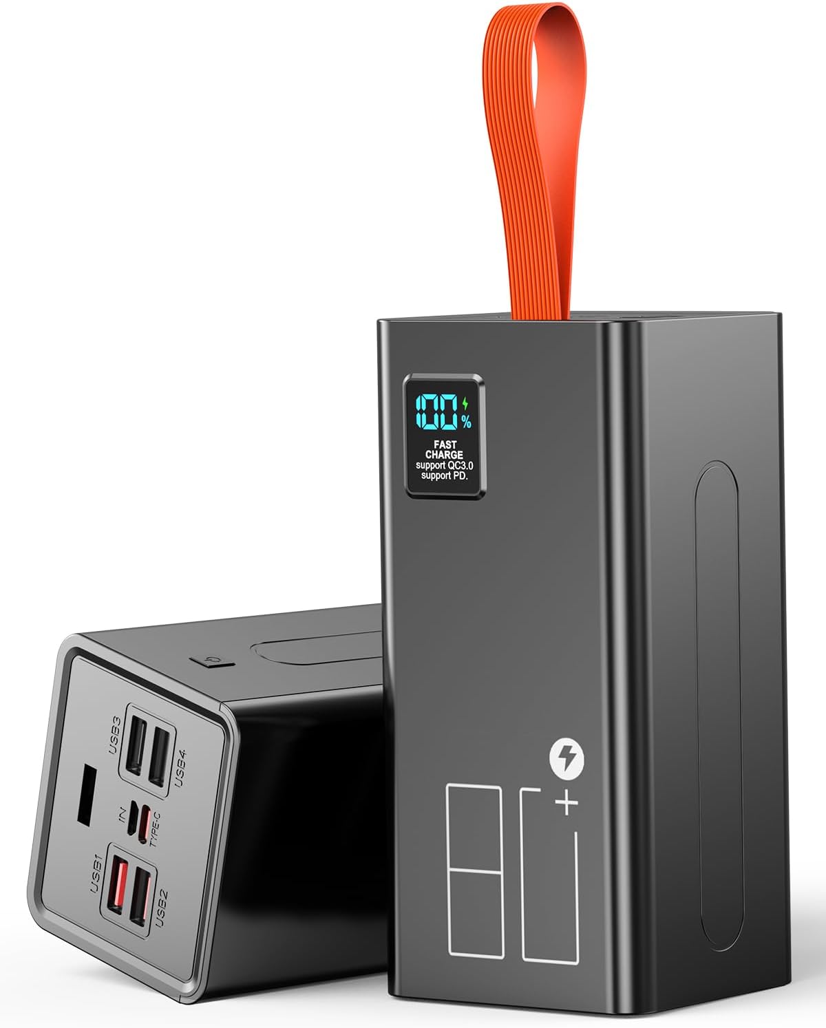 LOHAO Banco de energía de alta capacidad de 80000 mAh con pantalla...