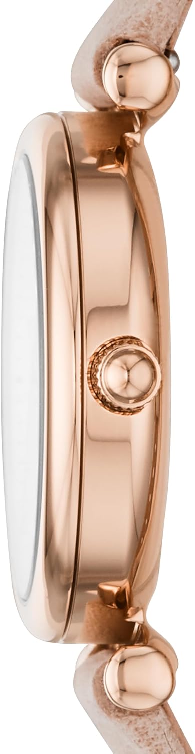 Fossil Carlie - Reloj de cuarzo de acero inoxidable de tres manecillas para mujer